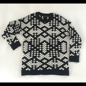 Women's Topshop sweater Checked sz 4